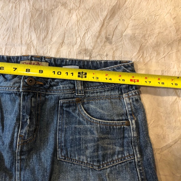 Paris Blues Jean Micro Mini Skirt size 9 Y2K Distressed Vintage micro mini skirt - Picture 8 of 11